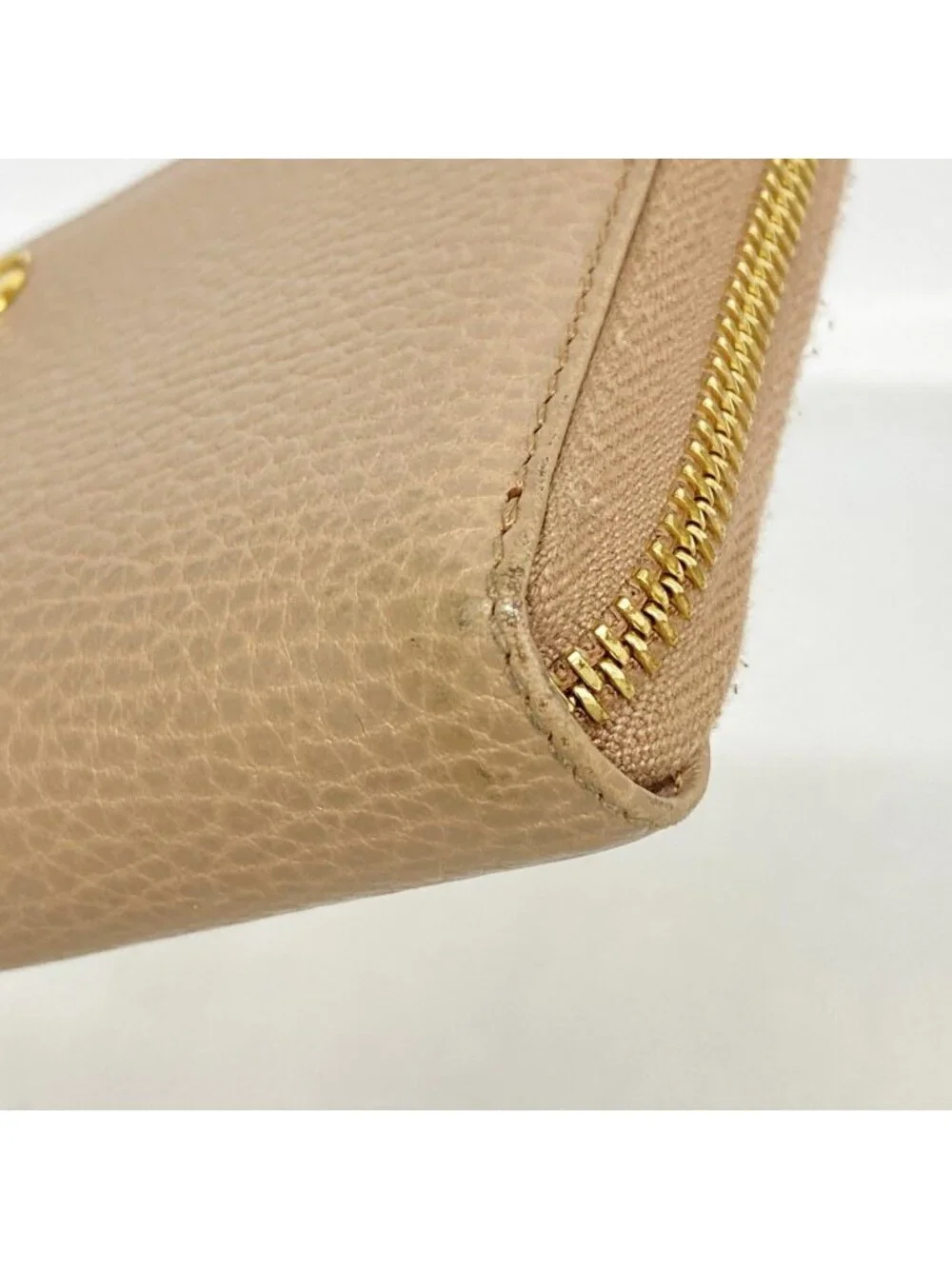 ★SOLD★ Gucci Wallet GG Marmont Leather Pink Brown Gold - Picture 6 of 8